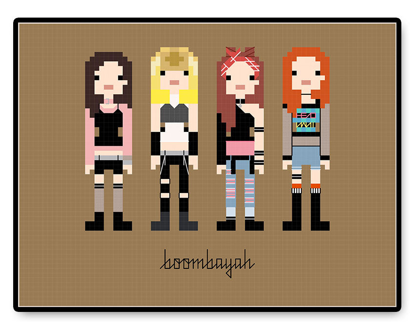 BLACKPINK - Boombayah Chorus - PDF Cross Stitch Pattern – HugSandwich