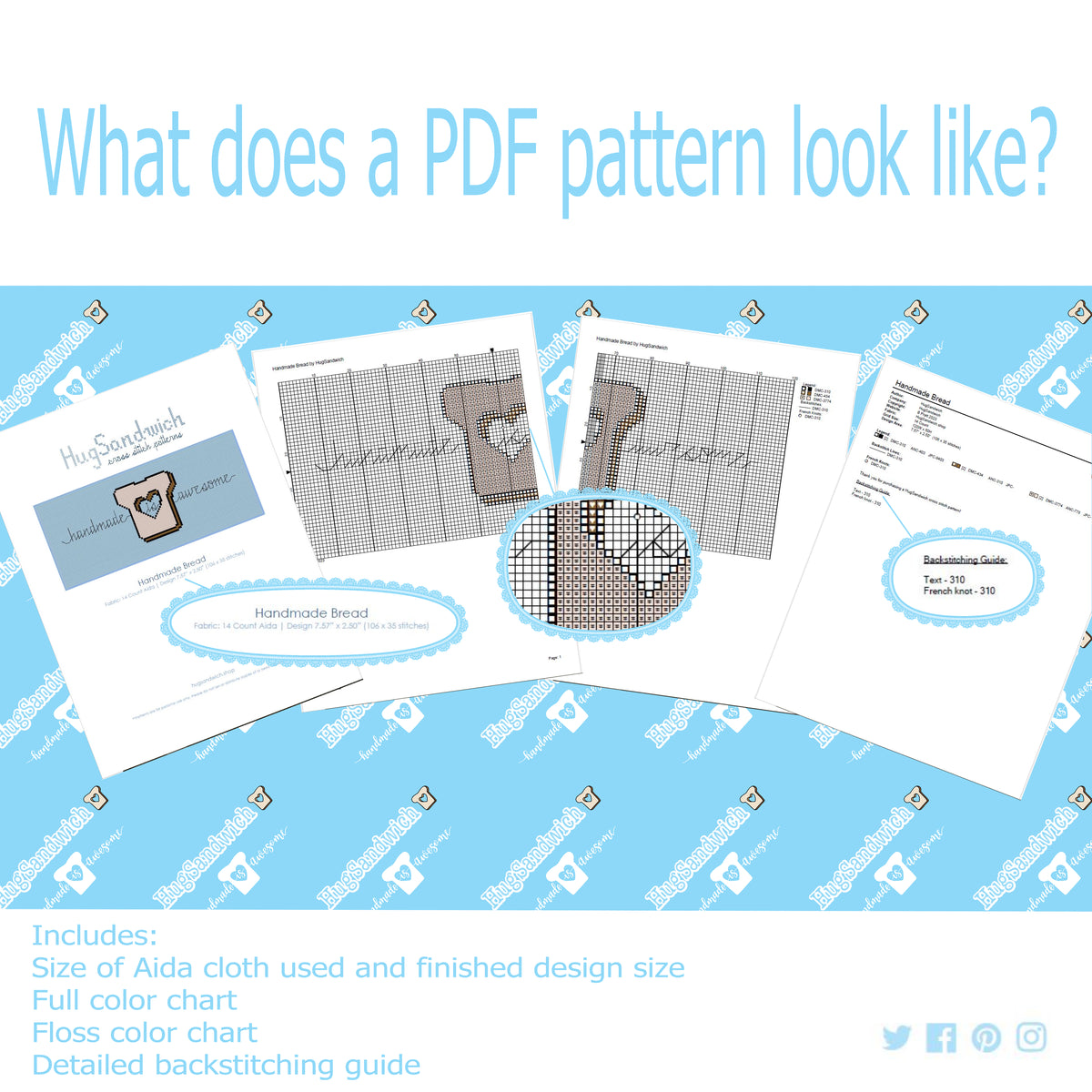 Nightmare Before Christmas Background - PDF Cross Stitch Pattern ...