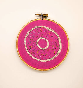 Doughnut - Complete Hand Embroidery Kit
