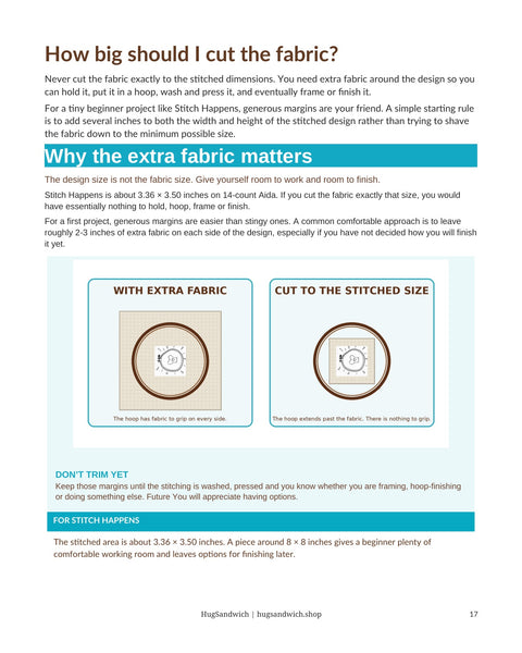 So You Bought a Cross Stitch Pattern. Now What? – Beginner Cross Stitch Guide PDF