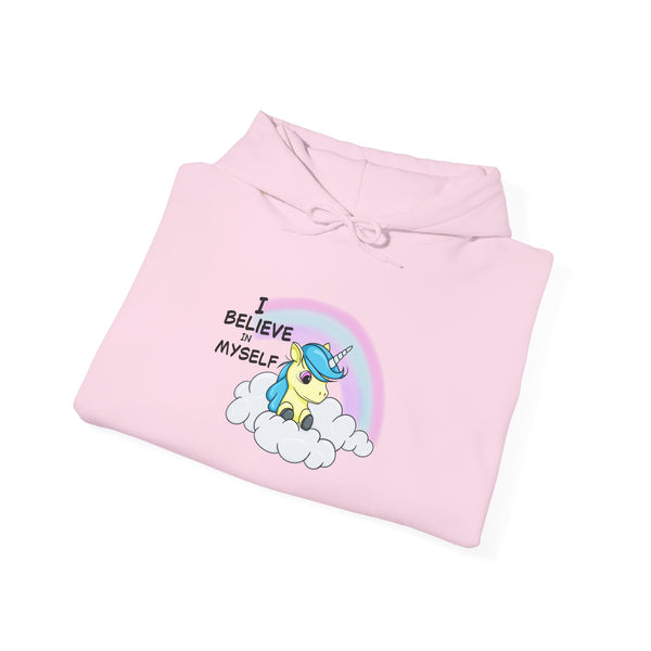 I Believe in Myself – Cute Unicorn Confidence Hoodie