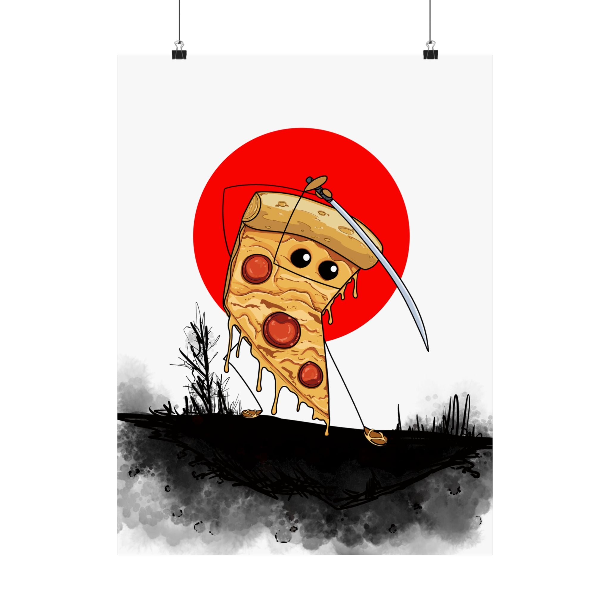 Slice of Vengeance – Samurai Pizza Poster