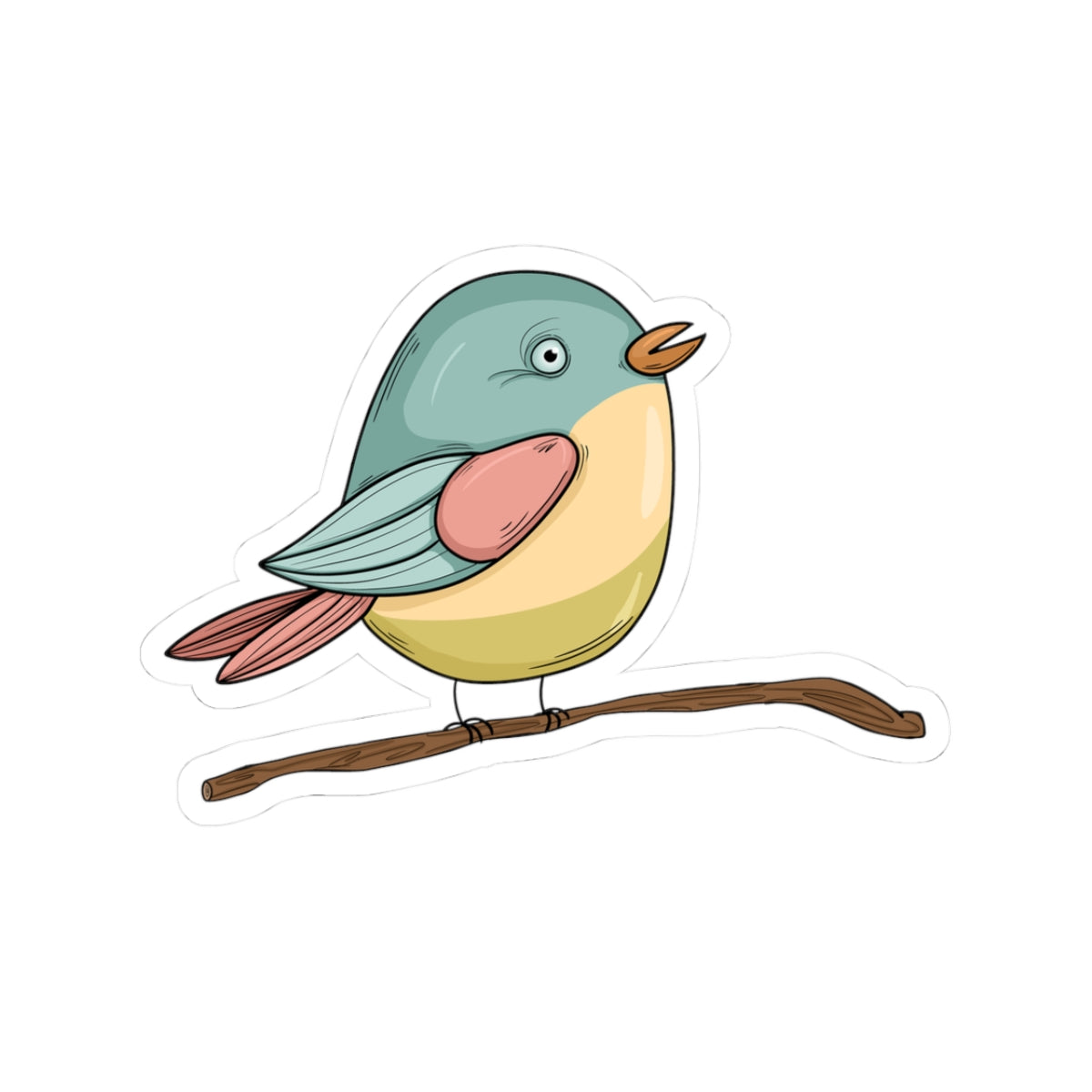 Sweet Songbird – Whimsical Bird Sticker