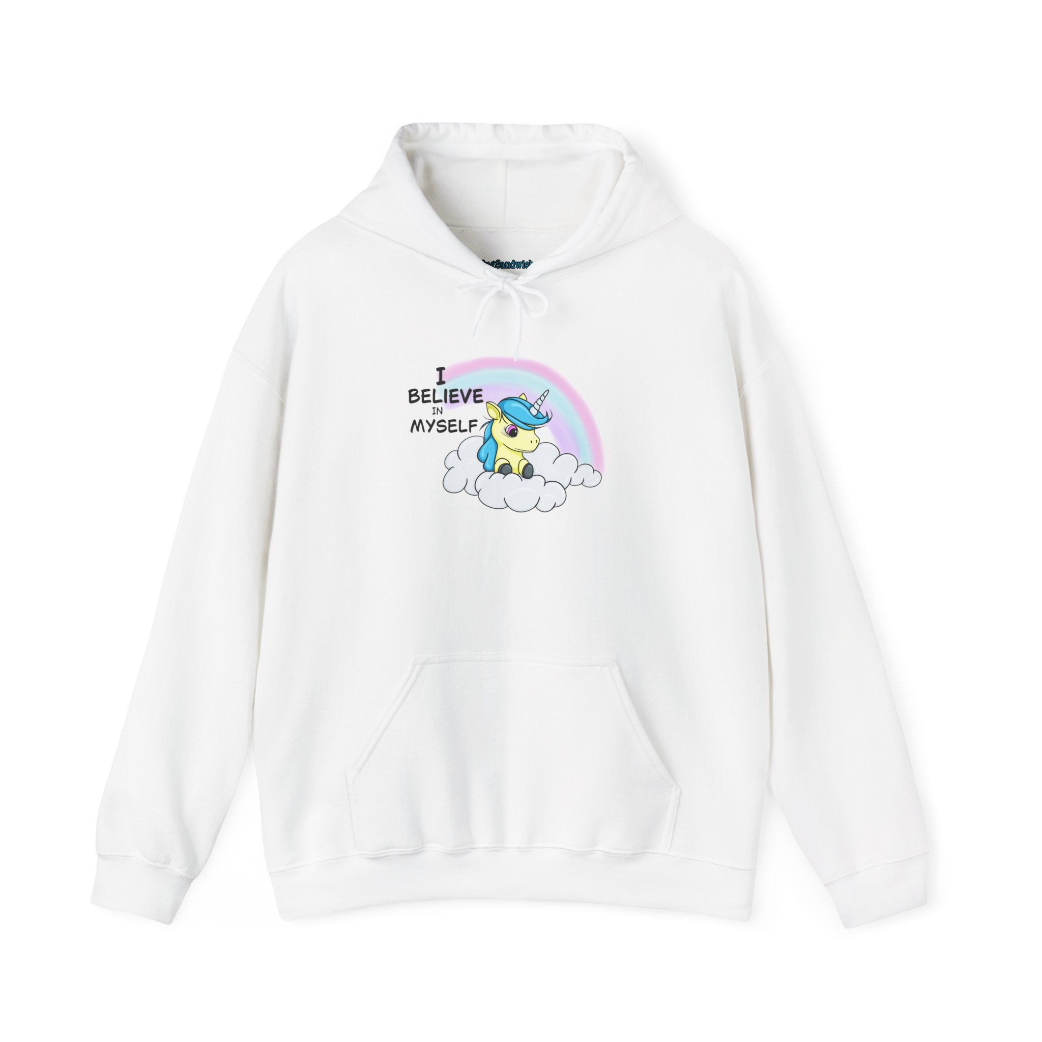 I Believe in Myself – Cute Unicorn Confidence Hoodie