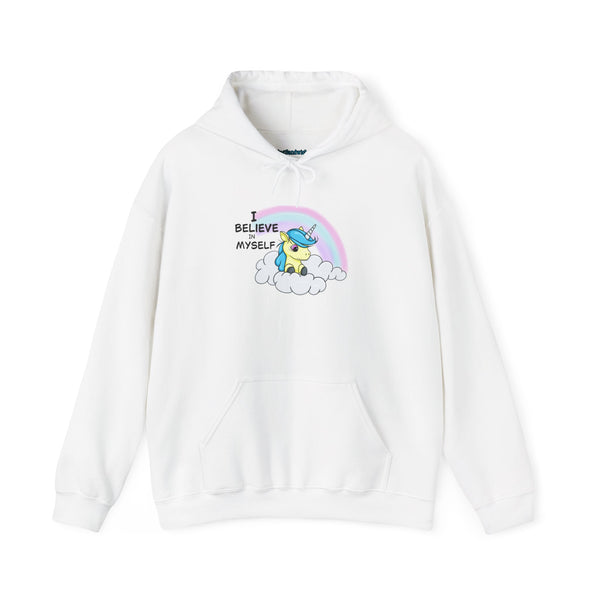 I Believe in Myself – Cute Unicorn Confidence Hoodie