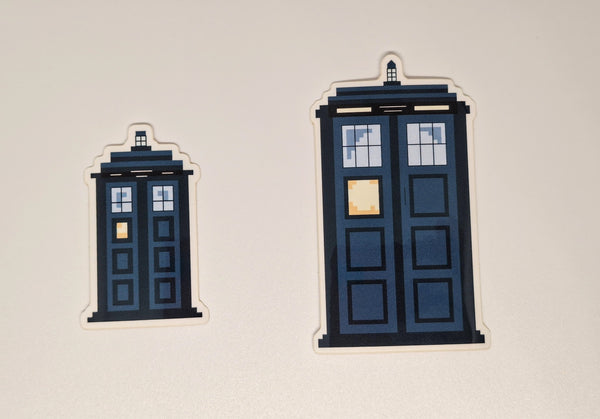 TARDIS Bite Size Sticker