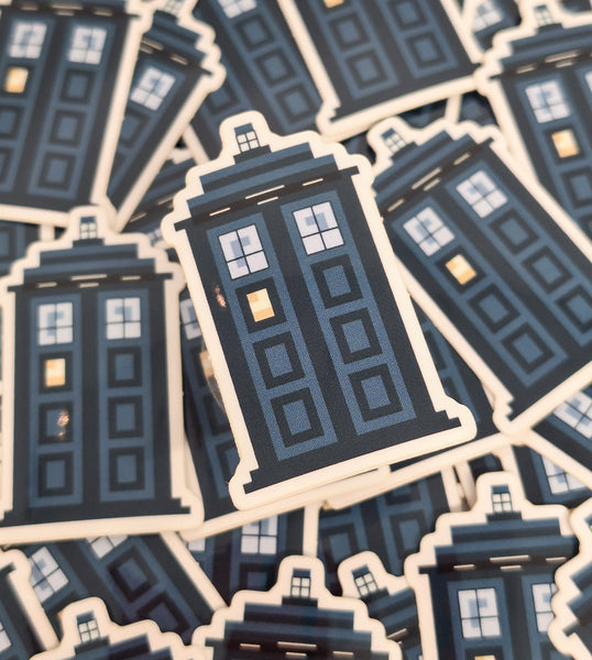 TARDIS Bite Size Sticker