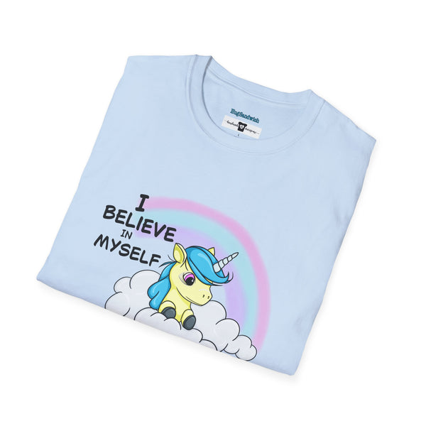 I Believe in Myself – Cute Unicorn Confidence Tee