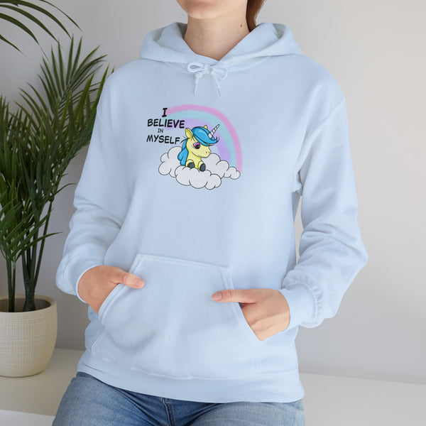 I Believe in Myself – Cute Unicorn Confidence Hoodie