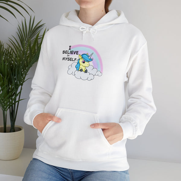 I Believe in Myself – Cute Unicorn Confidence Hoodie