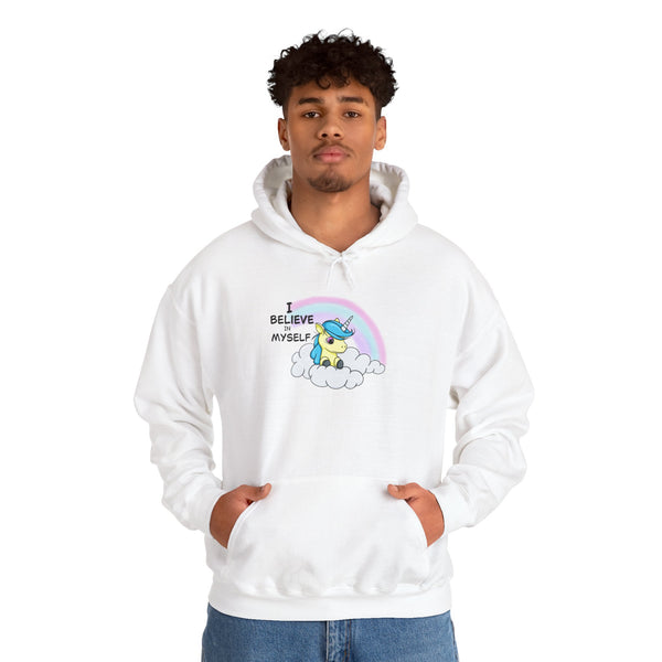 I Believe in Myself – Cute Unicorn Confidence Hoodie