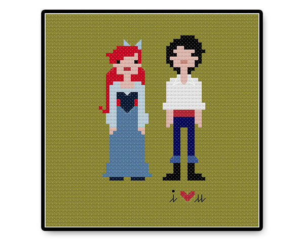 Ariel and Eric In Love - Complete Cross Stitch Kit