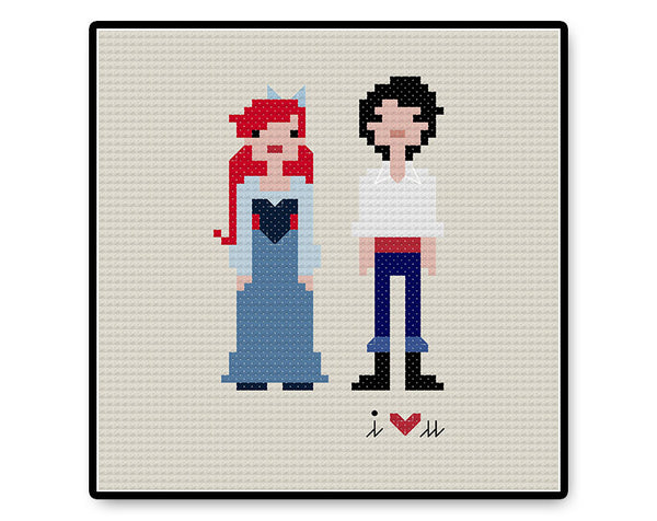 Ariel and Eric In Love - Complete Cross Stitch Kit