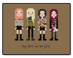 BLACKPINK - Playing With Fire - PDF Cross Stitch Pattern