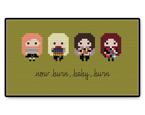 BLACKPINK - Playing With Fire Bite Size - PDF Cross Stitch Pattern