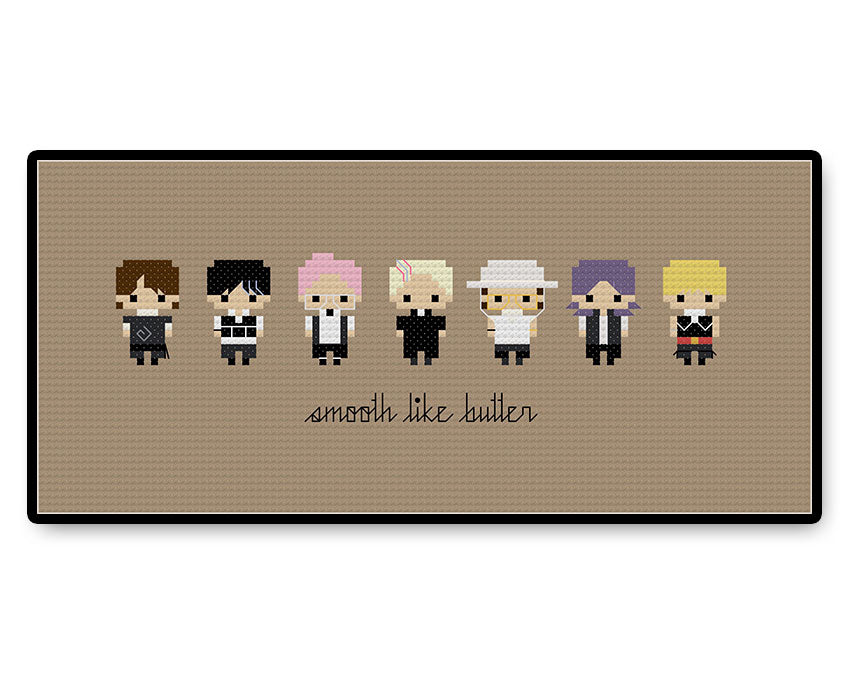 BTS Butter Bite Size - PDF Cross Stitch Pattern