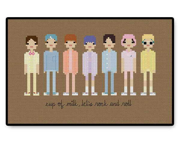 BTS Dynamite - Complete Cross Stitch Kit