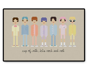 BTS Dynamite - Complete Cross Stitch Kit