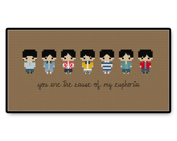 BTS Euphoria Bite Size - PDF Cross Stitch Pattern