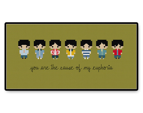 BTS Euphoria Bite Size - PDF Cross Stitch Pattern