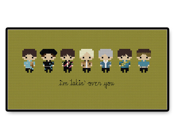 BTS Pied Piper Bite Size - PDF Cross Stitch Pattern