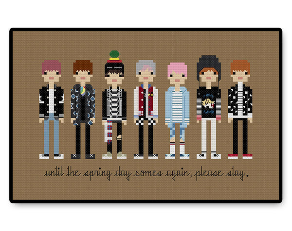 BTS Spring Day - Complete Cross Stitch Kit