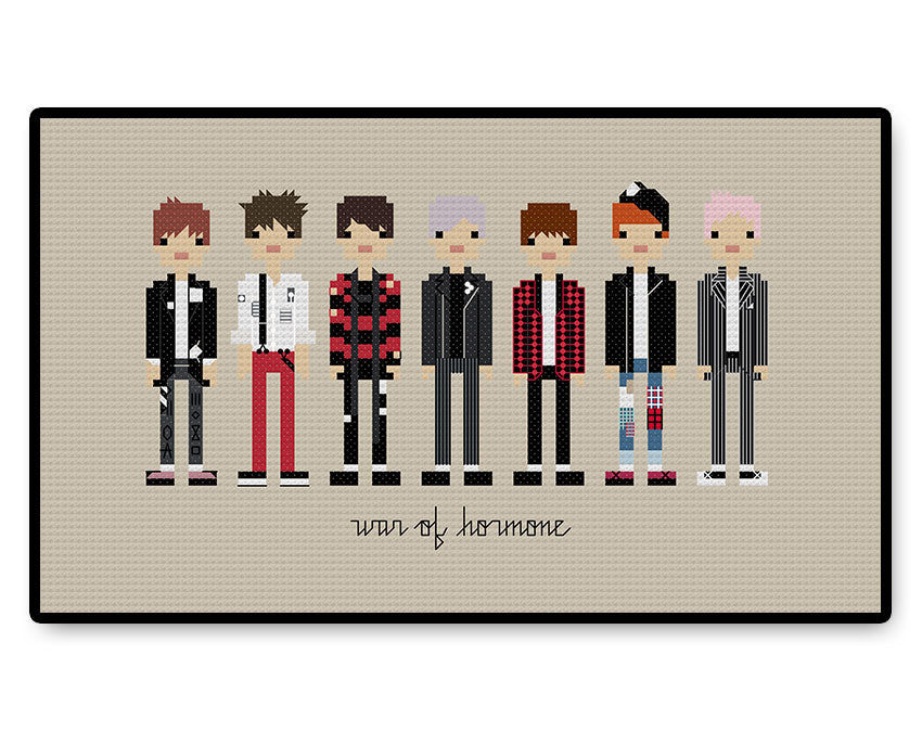 BTS War of Hormone - Complete Cross Stitch Kit