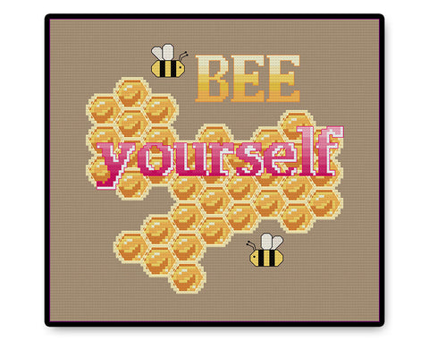 Bee Yourself - PDF Cross Stitch Pattern