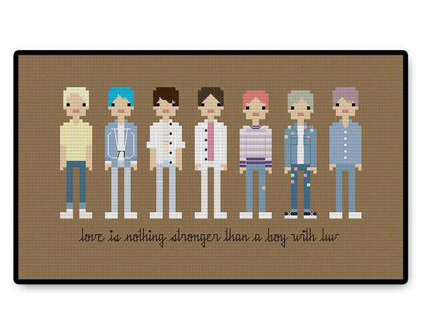 BTS Boy With Luv 2 - Complete Cross Stitch Kit