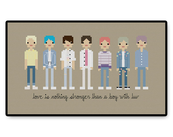 BTS Boy With Luv 2 - Complete Cross Stitch Kit