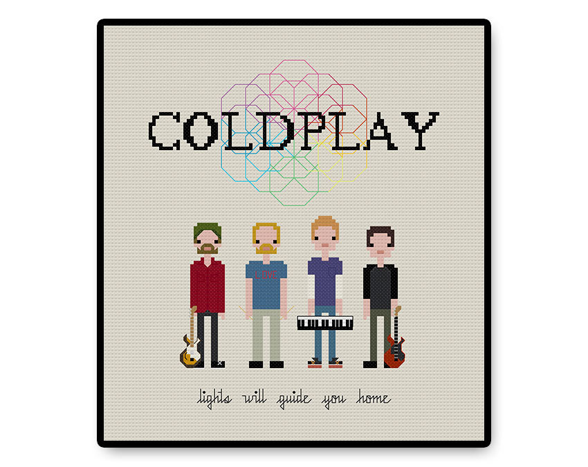 Coldplay - Complete Cross Stitch Kit – HugSandwich