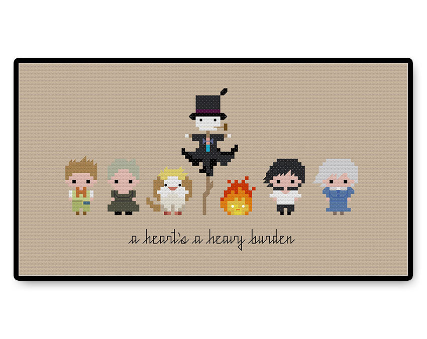 Howl's Moving Castle Bite Size - PDF Cross Stitch Pattern