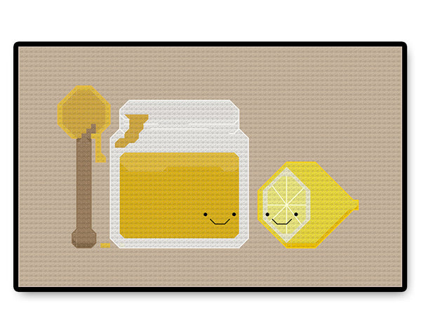 Lemon and Honey Kawaii - Complete Cross Stitch Kit