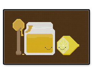 Lemon and Honey Kawaii - Complete Cross Stitch Kit