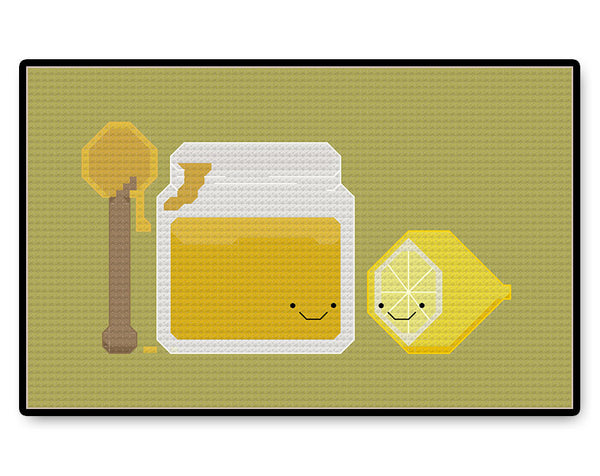 Lemon and Honey Kawaii - Complete Cross Stitch Kit