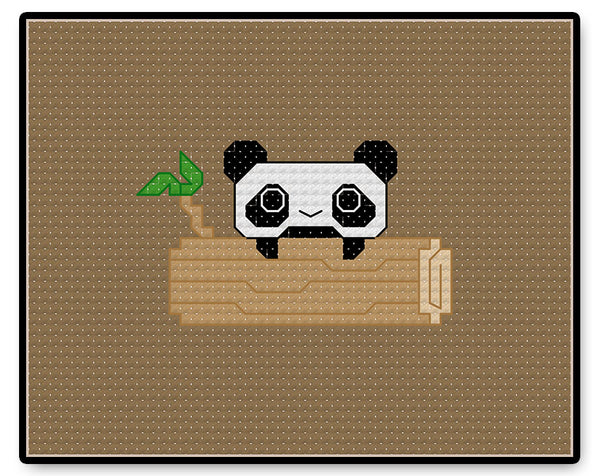 Panda Kawaii - Complete Cross Stitch Kit