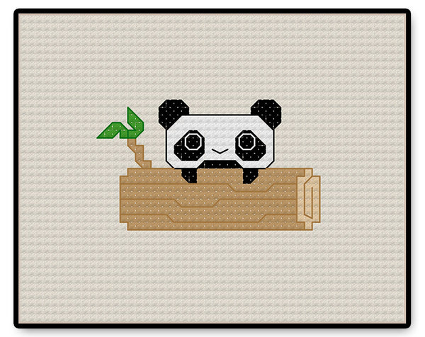 Panda Kawaii - Complete Cross Stitch Kit