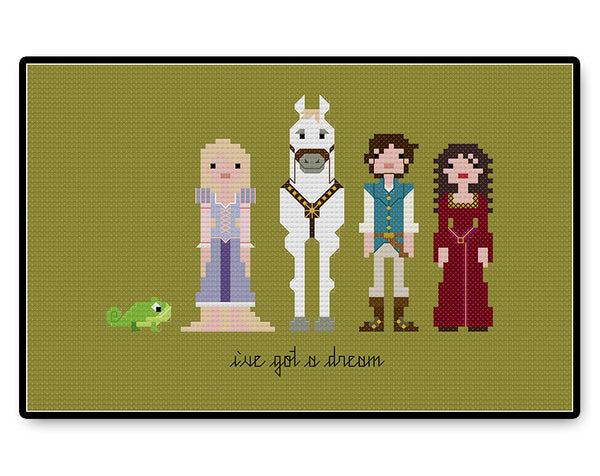 Tangled - Complete Cross Stitch Kit