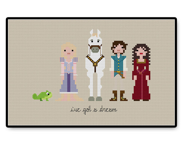 Tangled - Complete Cross Stitch Kit