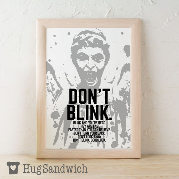 Don't Blink! - PDF Printable Wall Art