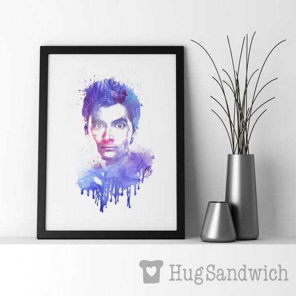 10th Doctor Watercolor - PDF Printable Wall Art