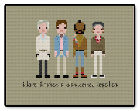 The A-Team - PDF Cross Stitch Pattern