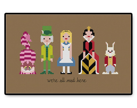 Alice in Wonderland - PDF Cross Stitch Pattern