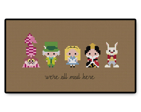 Alice in Wonderland Bite Size - PDF Cross Stitch Pattern