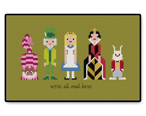 Alice in Wonderland - PDF Cross Stitch Pattern