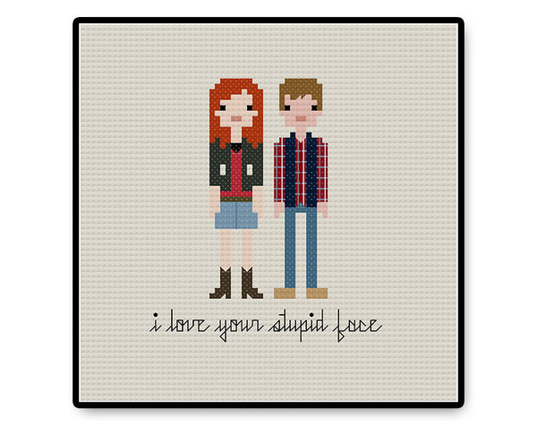 Amy and Rory In Love - PDF Cross Stitch Pattern