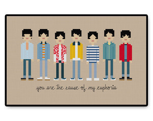 BTS Euphoria - PDF Cross Stitch Pattern