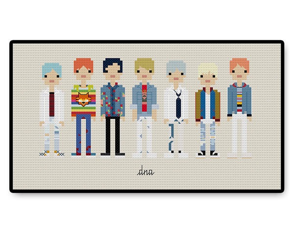 BTS DNA - PDF Cross Stitch Pattern