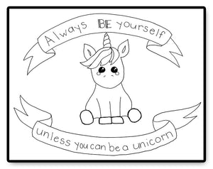 Be a Unicorn - PDF Hand Embroidery Pattern