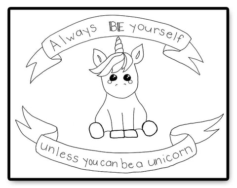 Be a Unicorn - PDF Hand Embroidery Pattern